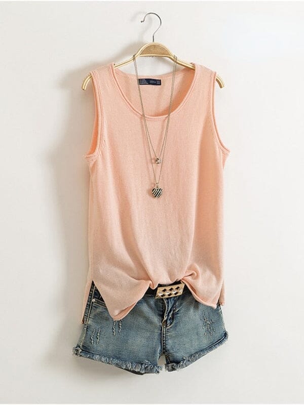 Débardeur Alana Roupas (Regata Feminina 1) Mascato Shop Rose M (38-40)