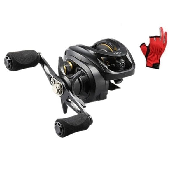 Moulinet Shimano 7.1:1 pour Eau Douce et Eau Salée + Gant Offert Esportes (Carretilha de Pesca 2) Mascato Shop 1 Unité Gauche