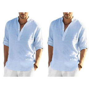 Chemise Homme Style Bataan Panama [ACHETEZ 1, RECEVEZ 2] Roupas (Camisa Masculina 2) Mascato Shop P Bleu/Bleu 