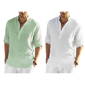 Chemise Homme Style Bataan Panama [ACHETEZ 1, RECEVEZ 2] Roupas (Camisa Masculina 2) Mascato Shop P Vert/Blanc 